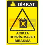 Açıkta Benzin & Mazot Bırakma